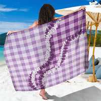 Violet Hawaii Palaka Sarong Hawaiian Honohono Lei