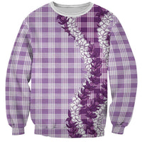 Violet Hawaii Palaka Sweatshirt Hawaiian Honohono Lei LT05 Unisex Violet - Polynesian Pride