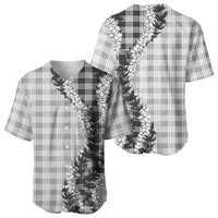 Gray Hawaii Palaka Baseball Jersey Hawaiian Honohono Lei