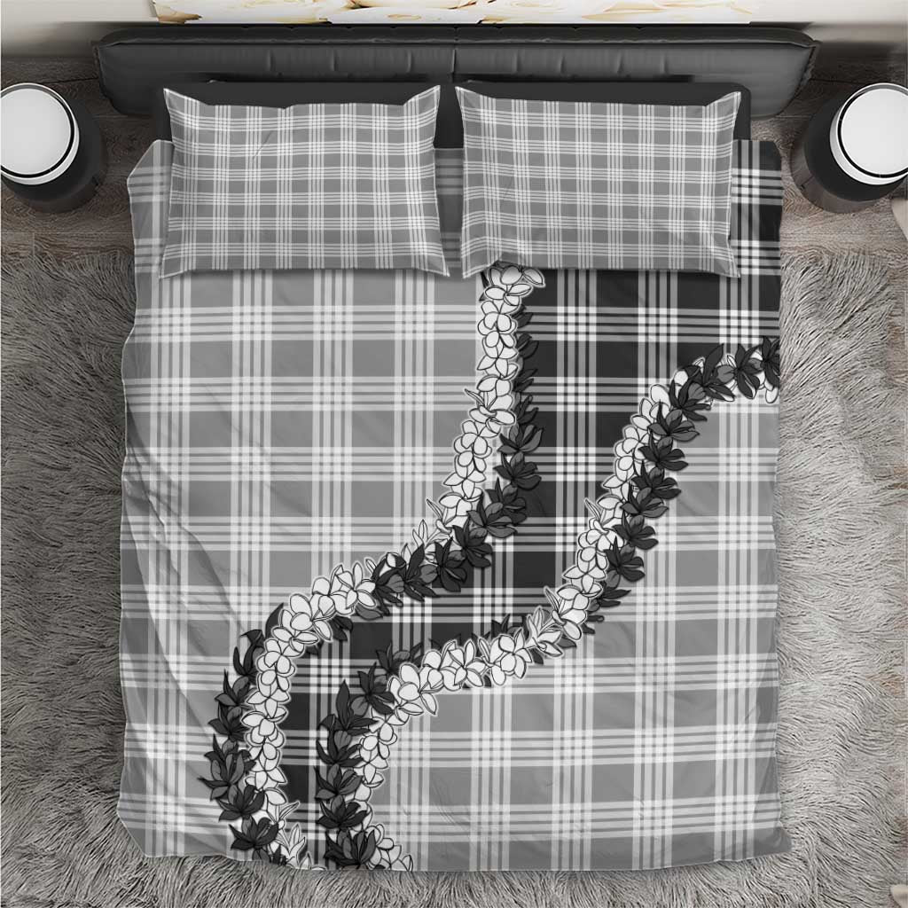 Gray Hawaii Palaka Bedding Set Hawaiian Honohono Lei LT05 Gray - Polynesian Pride