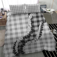 Gray Hawaii Palaka Bedding Set Hawaiian Honohono Lei LT05 - Polynesian Pride