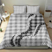 Gray Hawaii Palaka Bedding Set Hawaiian Honohono Lei LT05 - Polynesian Pride