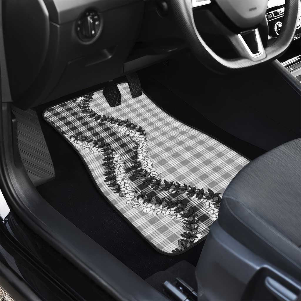 Gray Hawaii Palaka Car Mats Hawaiian Honohono Lei