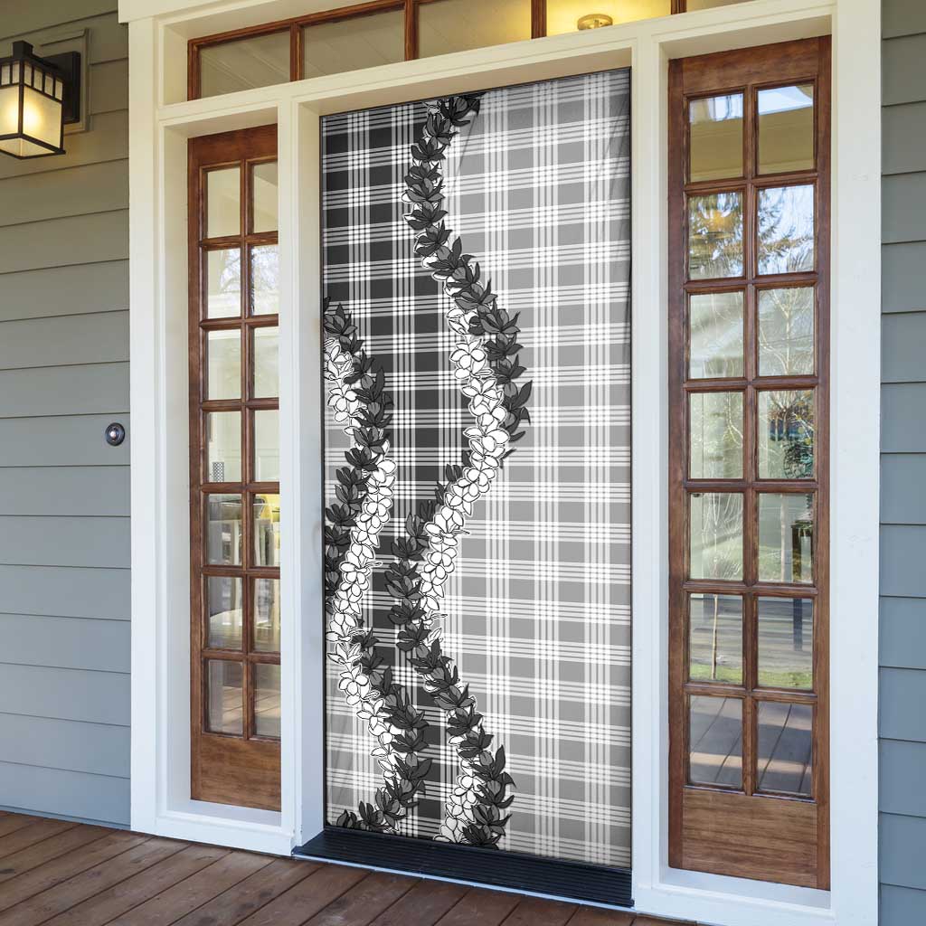 Gray Hawaii Palaka Door Cover Hawaiian Honohono Lei