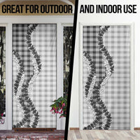 Gray Hawaii Palaka Door Cover Hawaiian Honohono Lei