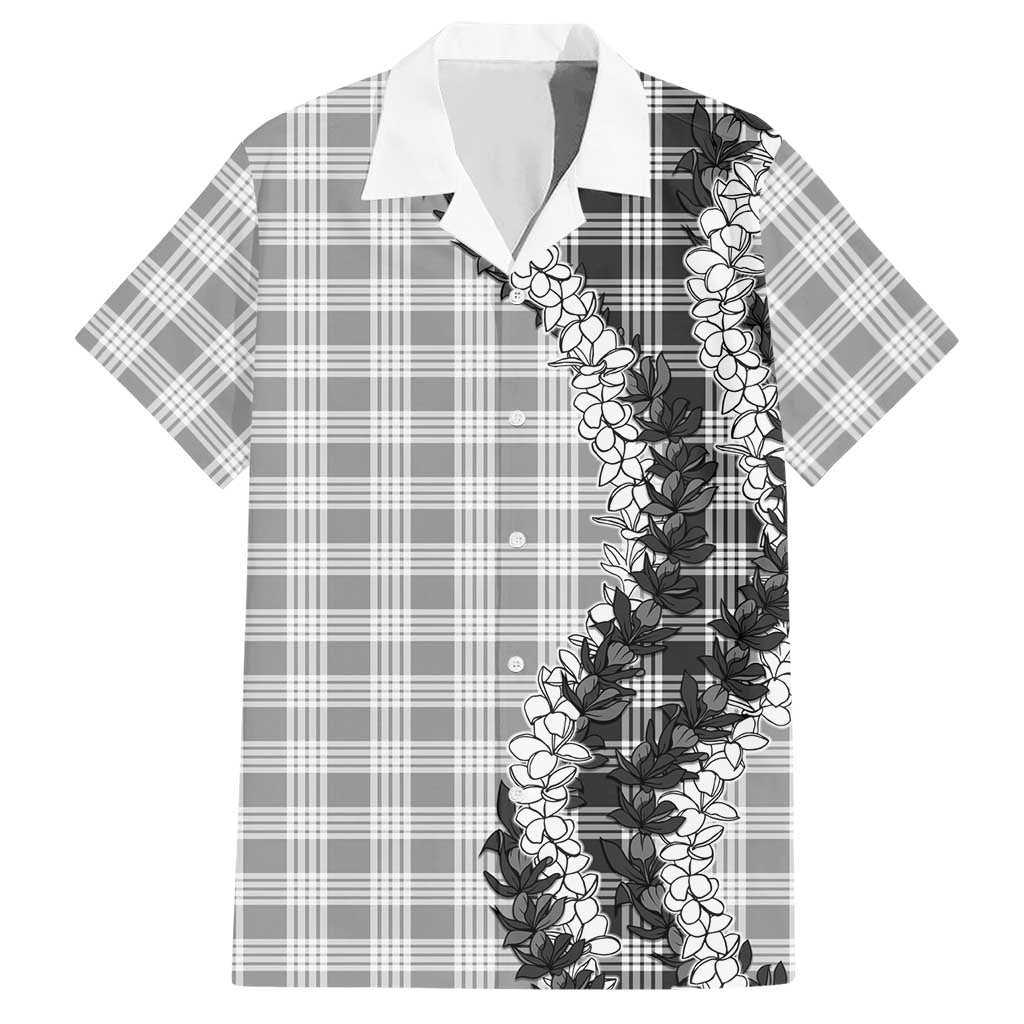 Gray Hawaii Palaka Hawaiian Shirt Hawaiian Honohono Lei LT05 Gray - Polynesian Pride