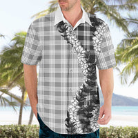 Gray Hawaii Palaka Hawaiian Shirt Hawaiian Honohono Lei LT05 - Polynesian Pride