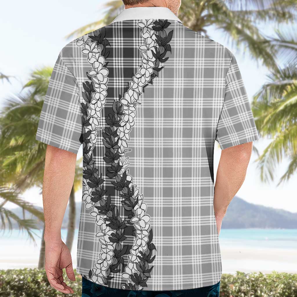 Gray Hawaii Palaka Hawaiian Shirt Hawaiian Honohono Lei LT05 - Polynesian Pride