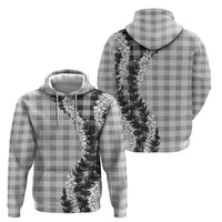 Gray Hawaii Palaka Hoodie Hawaiian Honohono Lei LT05 - Polynesian Pride