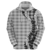 Gray Hawaii Palaka Hoodie Hawaiian Honohono Lei LT05 - Polynesian Pride