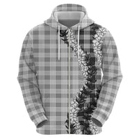 Gray Hawaii Palaka Hoodie Hawaiian Honohono Lei LT05 - Polynesian Pride