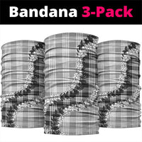 Gray Hawaii Palaka Neck Gaiter Hawaiian Honohono Lei