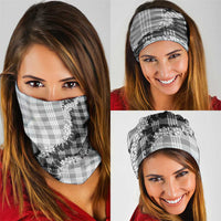 Gray Hawaii Palaka Neck Gaiter Hawaiian Honohono Lei