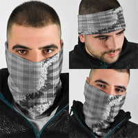 Gray Hawaii Palaka Neck Gaiter Hawaiian Honohono Lei