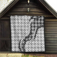 Gray Hawaii Palaka Quilt Hawaiian Honohono Lei