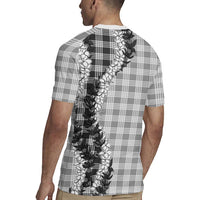Gray Hawaii Palaka Rugby Jersey Hawaiian Honohono Lei
