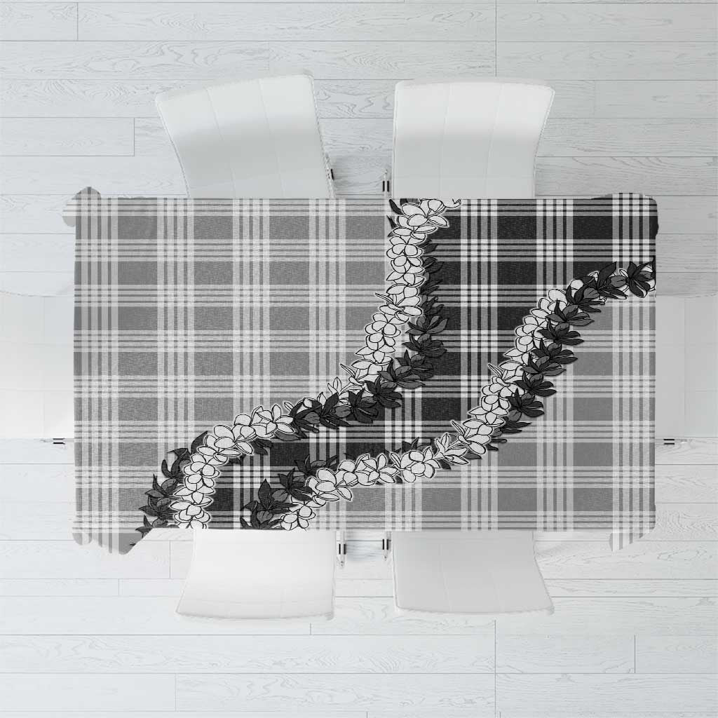 Gray Hawaii Palaka Tablecloth Hawaiian Honohono Lei