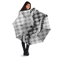 Gray Hawaii Palaka Umbrella Hawaiian Honohono Lei