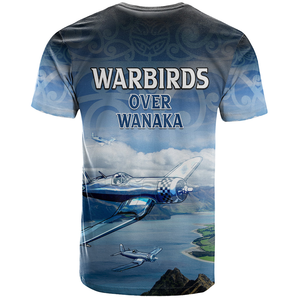 New Zealand Wanaka Air Show T Shirt With Maori Pattern