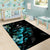 New Zealand Marathon Area Rug Silver Fern Paua Shell Simple Style
