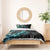 New Zealand Marathon Bedding Set Silver Fern Paua Shell Simple Style