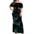 New Zealand Marathon Off Shoulder Maxi Dress Silver Fern Paua Shell Simple Style