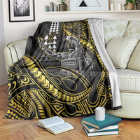 Hawaii King Kamehameha The Great Blanket Gold Tribal Tattoo LT05 Gold - Polynesian Pride