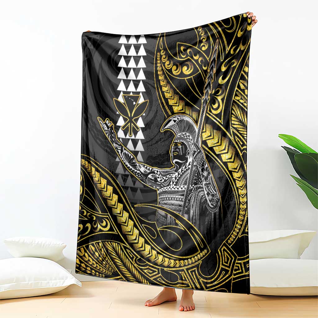 Hawaii King Kamehameha The Great Blanket Gold Tribal Tattoo LT05 - Polynesian Pride