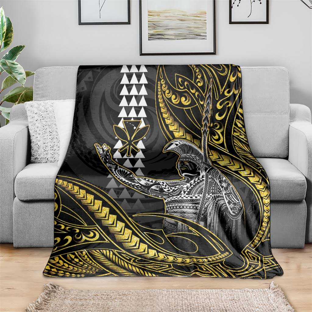 Hawaii King Kamehameha The Great Blanket Gold Tribal Tattoo LT05 - Polynesian Pride