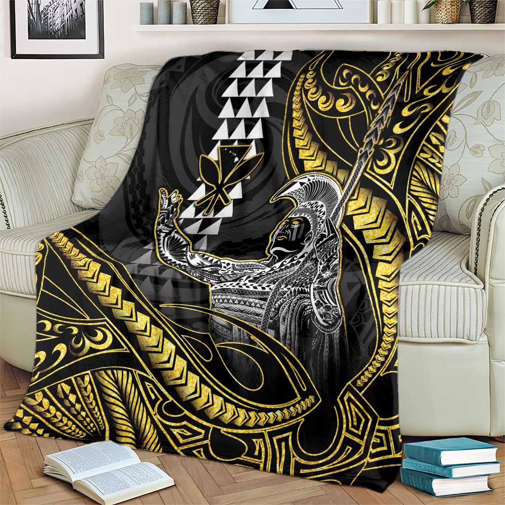 Hawaii King Kamehameha The Great Blanket Gold Tribal Tattoo LT05 - Polynesian Pride