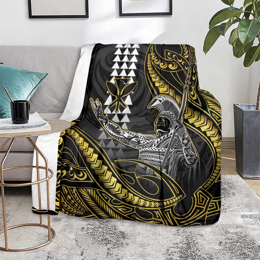 Hawaii King Kamehameha The Great Blanket Gold Tribal Tattoo LT05 - Polynesian Pride