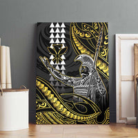Hawaii King Kamehameha The Great Canvas Wall Art Gold Tribal Tattoo LT05 - Polynesian Pride