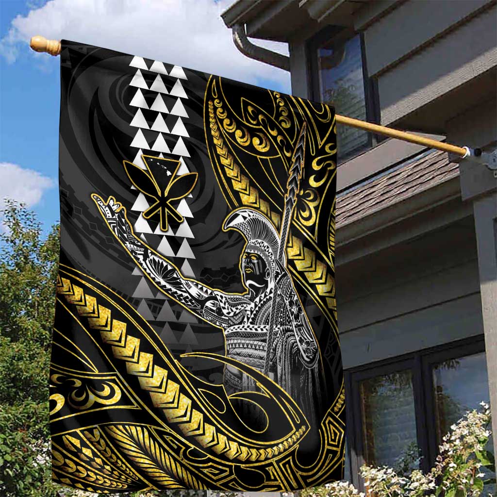 Hawaii King Kamehameha The Great Garden Flag Gold Tribal Tattoo LT05 - Polynesian Pride