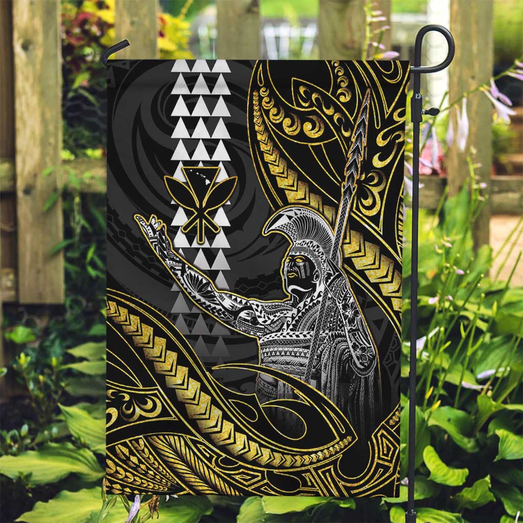 Hawaii King Kamehameha The Great Garden Flag Gold Tribal Tattoo LT05 Garden Flag Gold - Polynesian Pride