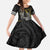 Hawaii King Kamehameha The Great Kid Short Sleeve Dress Gold Tribal Tattoo