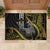 Hawaii King Kamehameha The Great Rubber Doormat Gold Tribal Tattoo
