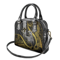 Hawaii King Kamehameha The Great Shoulder Handbag Gold Tribal Tattoo LT05 - Polynesian Pride