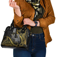 Hawaii King Kamehameha The Great Shoulder Handbag Gold Tribal Tattoo LT05 - Polynesian Pride