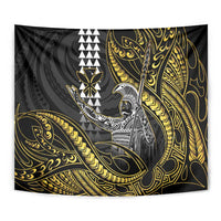 Hawaii King Kamehameha The Great Tapestry Gold Tribal Tattoo LT05 - Polynesian Pride
