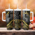 Hawaii King Kamehameha The Great Tumbler With Handle Gold Tribal Tattoo