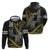 Hawaii King Kamehameha The Great Zip Hoodie Gold Tribal Tattoo