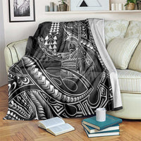 Hawaii King Kamehameha The Great Blanket Black Tribal Tattoo LT05 Black - Polynesian Pride