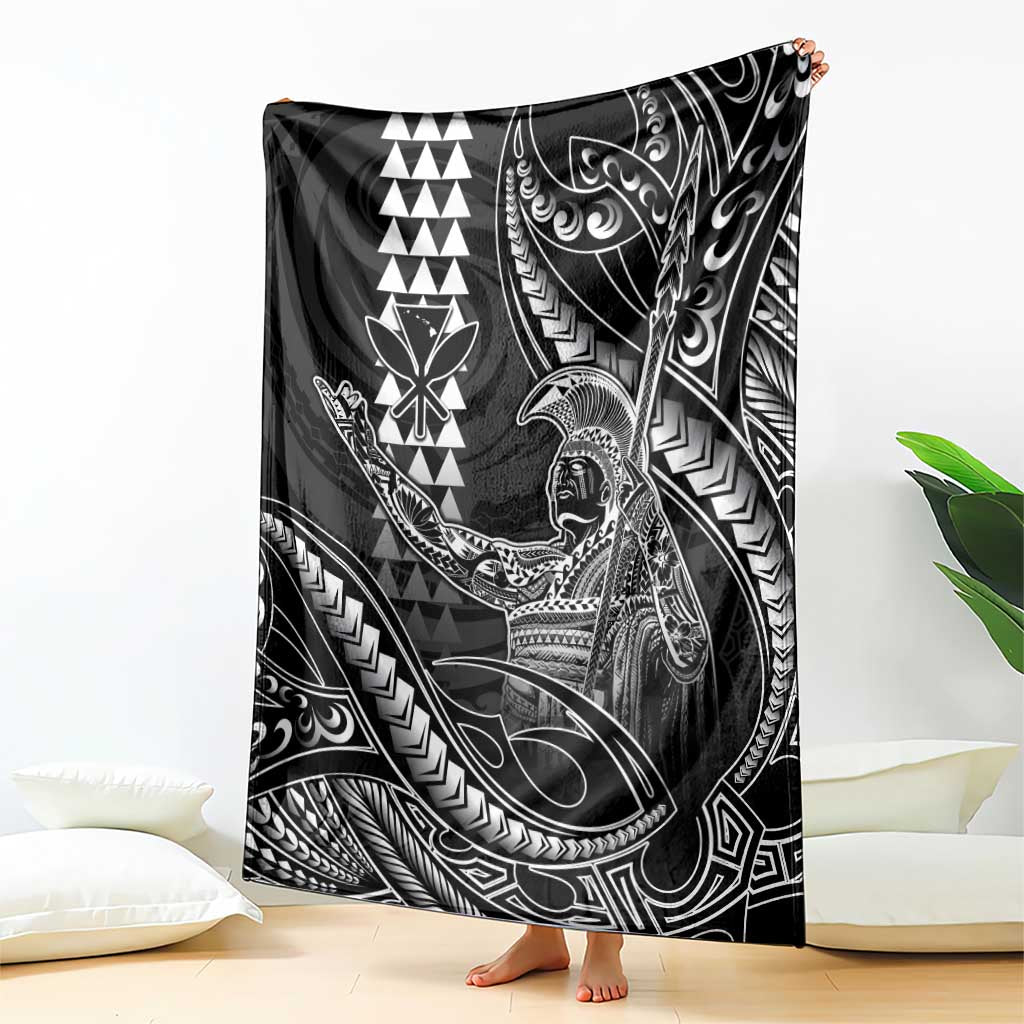 Hawaii King Kamehameha The Great Blanket Black Tribal Tattoo LT05 - Polynesian Pride