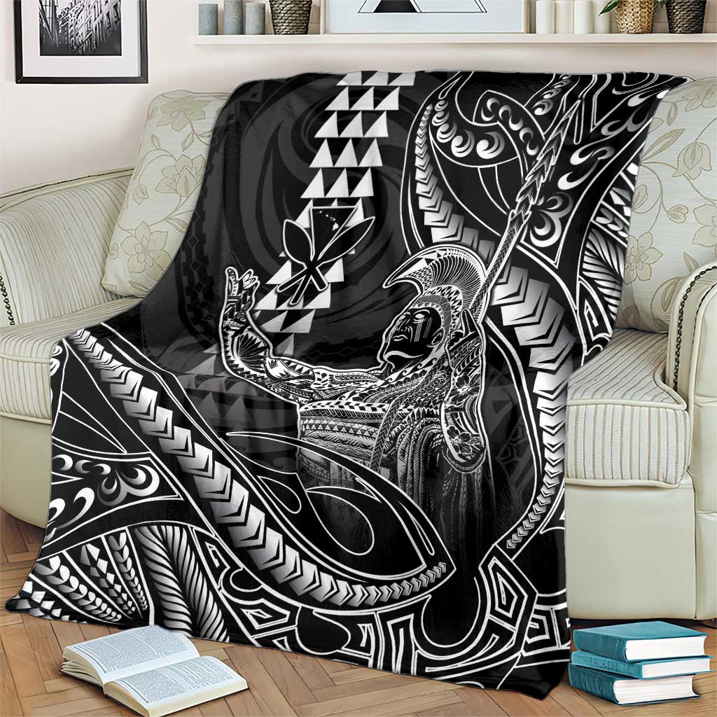 Hawaii King Kamehameha The Great Blanket Black Tribal Tattoo LT05 - Polynesian Pride