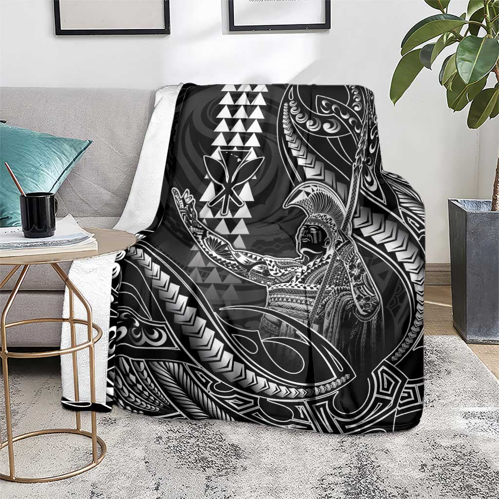 Hawaii King Kamehameha The Great Blanket Black Tribal Tattoo LT05 - Polynesian Pride