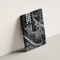 Hawaii King Kamehameha The Great Canvas Wall Art Black Tribal Tattoo