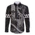 Hawaii King Kamehameha The Great Family Matching Short Sleeve Bodycon Dress and Hawaiian Shirt Black Tribal Tattoo