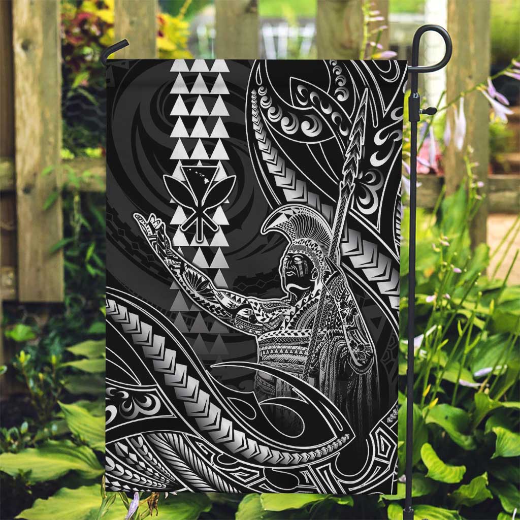 Hawaii King Kamehameha The Great Garden Flag Black Tribal Tattoo