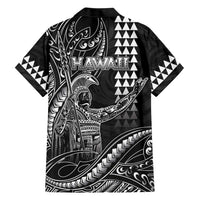 Hawaii King Kamehameha The Great Hawaiian Shirt Black Tribal Tattoo