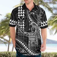 Hawaii King Kamehameha The Great Hawaiian Shirt Black Tribal Tattoo